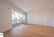 Wohnen im Bel Atrium: Zwei Zimmer Neubau Wohnung mit Balkon, inkl. Stellplatz und vielen Extras