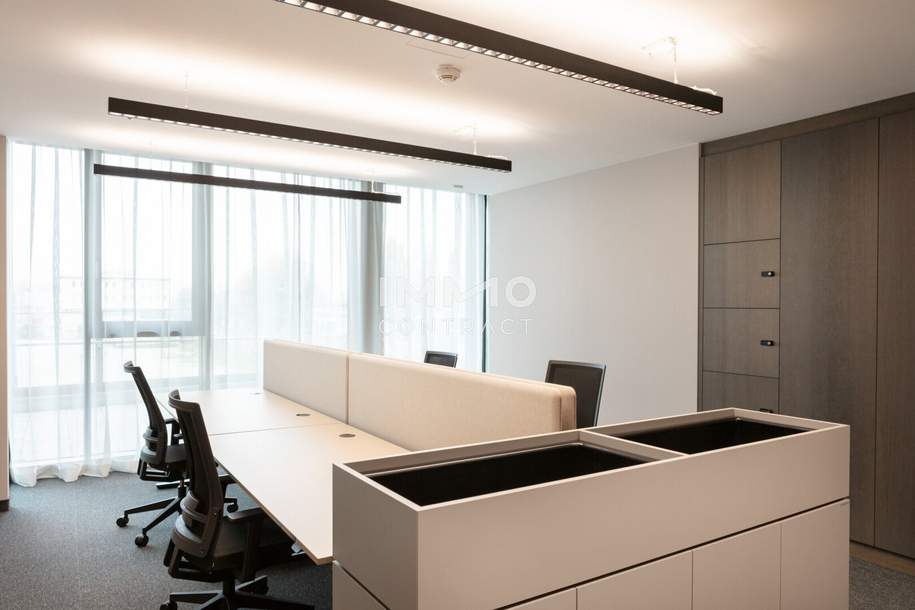 NEU: Premium Büro im Marina Tower - 110 m², möbliert, Gewerbeobjekt-miete, 2.927,60,€, 1020 Wien 2., Leopoldstadt