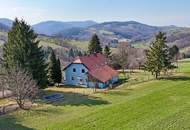 Mitten im Grünland! Einzigartige Panoramalage im Laabental - Hobby-Tierhaltung!