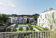Abkühlen im hauseigenen Pool .... Ihre Traumwohnung mit Terrasse oder Garten und Fernblick Nähe Maurer Wald PROVISIONSFREI !!