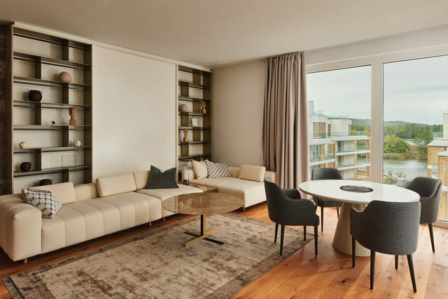 Exklusiv am Wasser: 6-Zimmer-Wohnung mit 45m2 Freifläche in erster Wasserlage, Wohnung-kauf, 1.900.000,€, 1190 Wien 19., Döbling