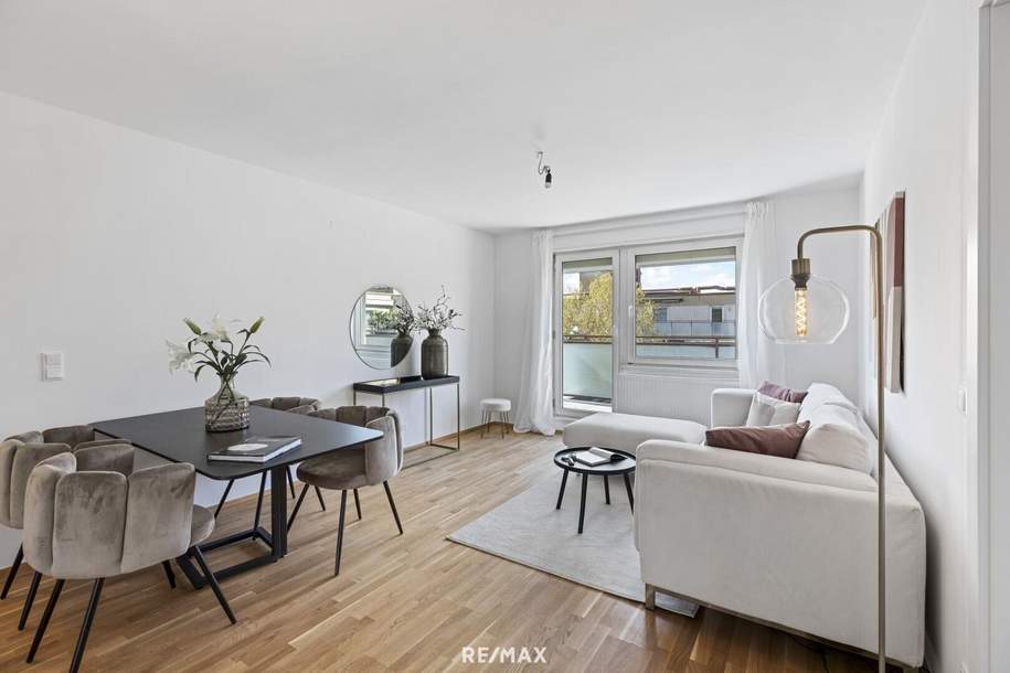 Dachgeschoss in bestem Zustand, 3,5 Zimmer in Ruhelage, große Terrasse., Wohnung-miete, 1.868,70,€, 1120 Wien 12., Meidling