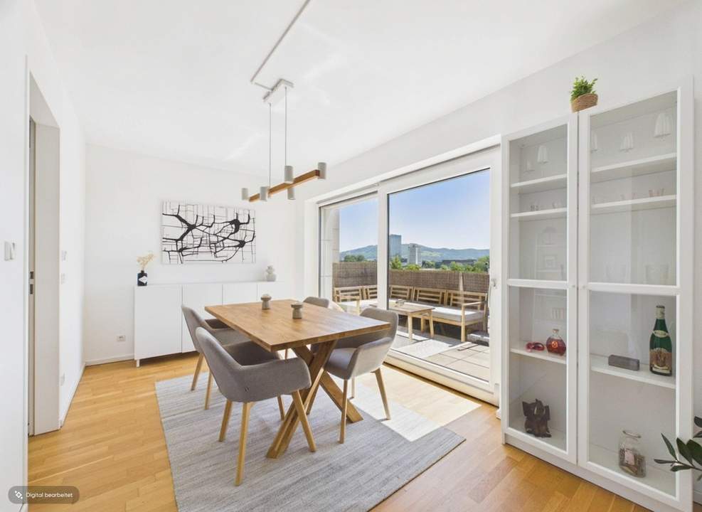 Linz/Urfahr: Mietwohnung mit ca. 56m² + XL - DACHTERRASSE (ca. 28m²) + kl. TERRASSE mit DONAUBLICK