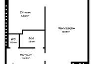 Klein aber oho! 1,5-Zimmer-Wohnung in Großjedlersdorf zu vermieten!