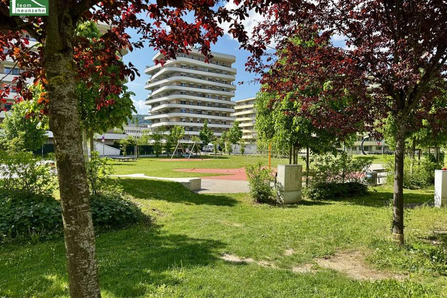 Urbaner Wohnkomfort in grüner Idylle - Hochwertige 2-Zimmer-Wohnung mit großzügiger Freifläche!, Wohnung-miete, 742,44,€, 8054 Graz(Stadt)