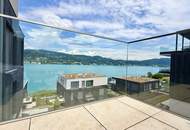 Dellach / Wörthersee: Mini-Seewohnung mit mega Seeblickterrasse & Garage, Anleger-geeignet