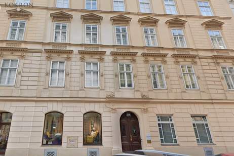 Repräsentative Kanzlei oder Praxis mit Wohnung (derzeit Kurzzeit-Mietwohnung mit 5% Rendite), Wohnung-kauf, 2.000.000,€, 1010 Wien 1., Innere Stadt