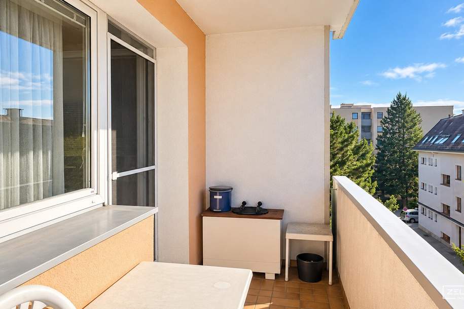 ZWEI ZIMMER, VIEL RAUMGEFÜHL – UND DER WIENERWALD VOR DER LOGGIA | ZELLMANN IMMOBILIEN, Wohnung-kauf, 189.000,€, 3021 Sankt Pölten(Land)