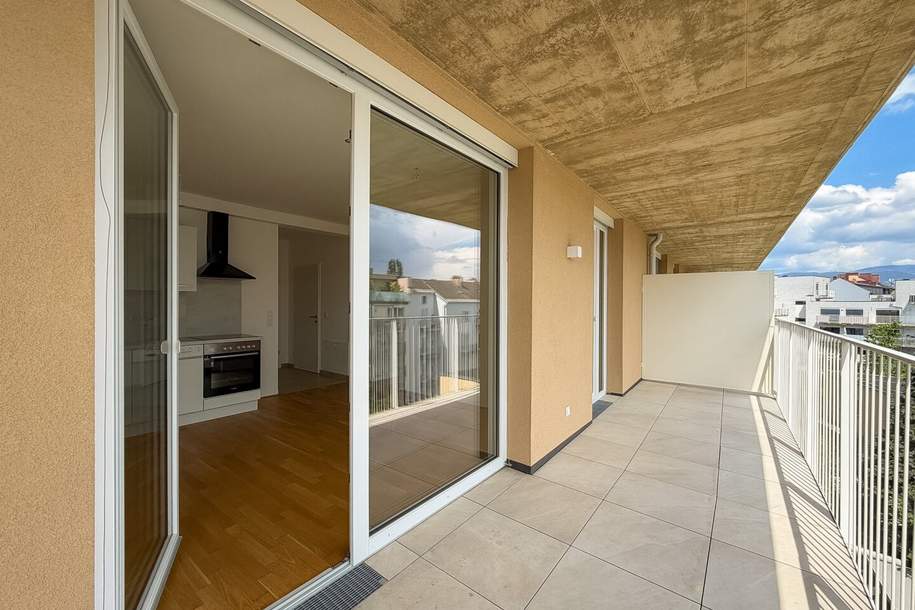 +++ SCHLOSSBERGBLICK +++ Stylische 2-Zimmer-Wohnung mit großzügigem Balkon, Wohnung-miete, 670,00,€, 8020 Graz(Stadt)