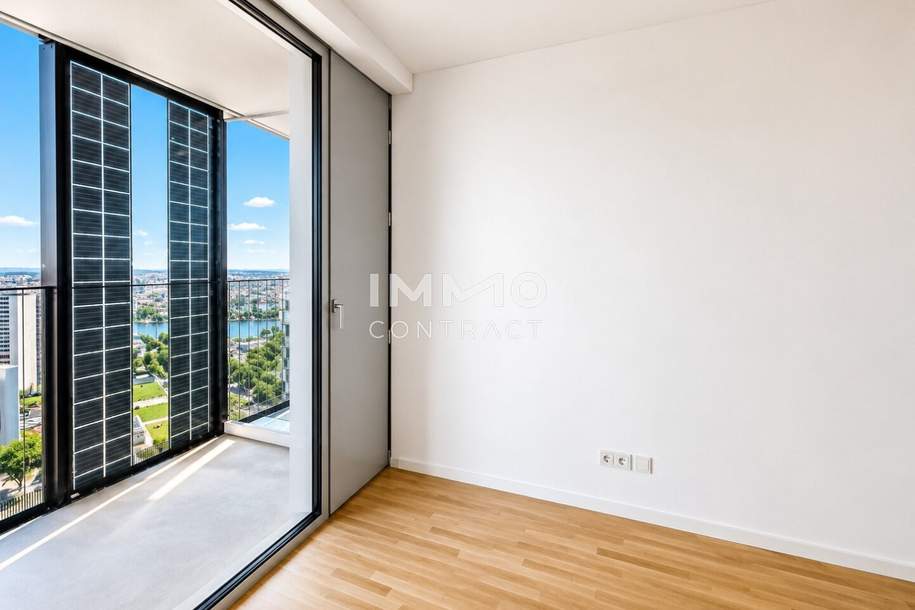 Ankommen &amp; Staunen: 35. Etage - U1 Donauinsel DC2 Tower, Wohnung-miete, 1.100,00,€, 1220 Wien 22., Donaustadt