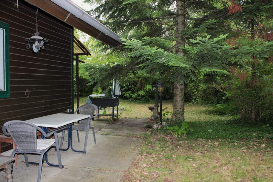 "Wochenendhaus im Grünen – charmantes Grundstück mit Bestand nähe Strasshof", Haus-kauf, 198.000,€, 2213 Mistelbach