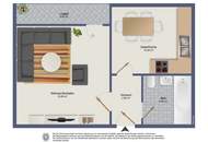 Wohnung in der Theodor-Körner-Straße 54 mit Loggia in bester Lage, ruhig, sonnig, sofort verfügbar!