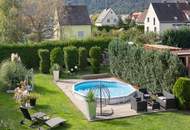 Zinshaus mit 4 Wohnungen + Einfamilienhaus mit Pool und Garten!