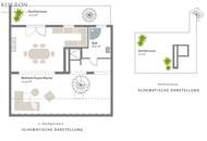 Großzügige Paarwohnung mit Dachterrasse-zentral gelegen-eigener KFZ Stellplatz-grandioser Fernblick