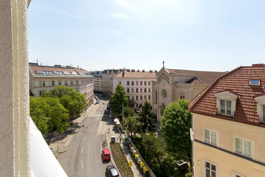 Südseitiger Altbau mit schönem Ausblick! Sanierungsbedürftige 3,5-Zimmer-Wohnung im 3. Stock, Wohnung-kauf, 799.000,€, 1060 Wien 6., Mariahilf