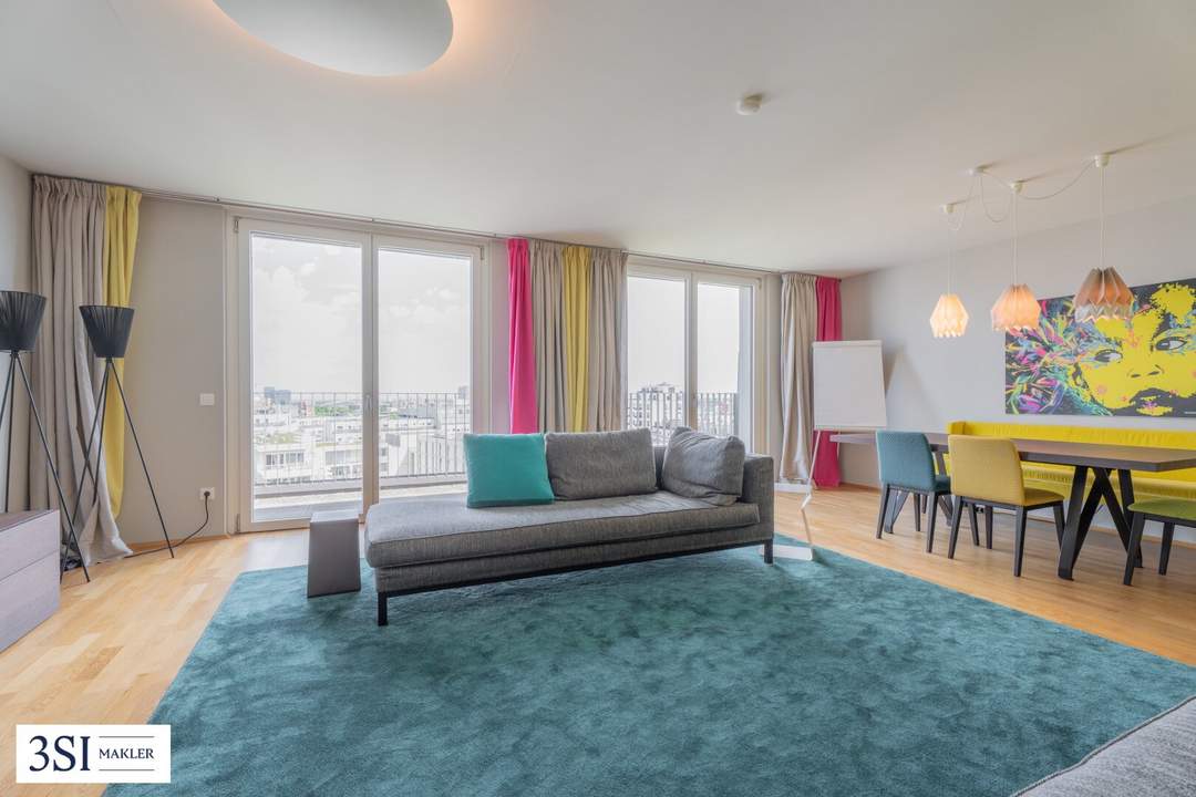 Lichtdurchflutete 3-Zimmer-Wohnung mit Weitblick ins Grüne – Komfort auf höchstem Niveau