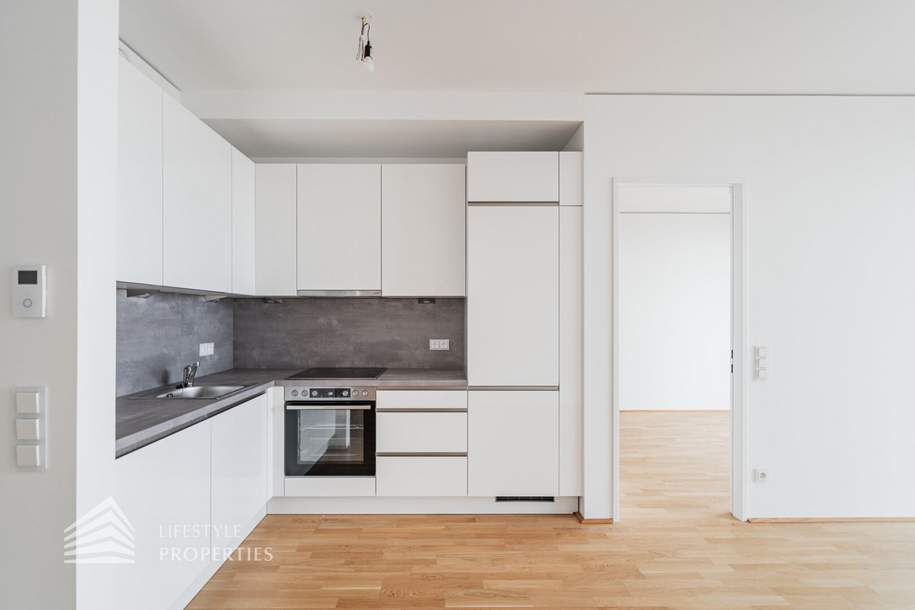 Erstbezug! 2-Zimmer Wohnung mit Topaussicht und Balkon, Nähe Neue Donau, Wohnung-kauf, 525.000,€, 1020 Wien 2., Leopoldstadt