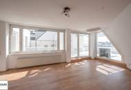**Wohllebengasse: großzügige Dachgschosswohnung mit Terrasse u. Fernblick - Nähe Belvedere / Innenstadt **