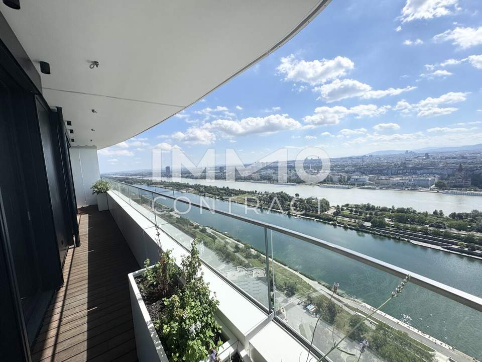 ERSTBEZUG: Elegantes Apartment mit Top-Ausstattung und Stadtblick Neue Donau, Dooman, Gym, Lounges!