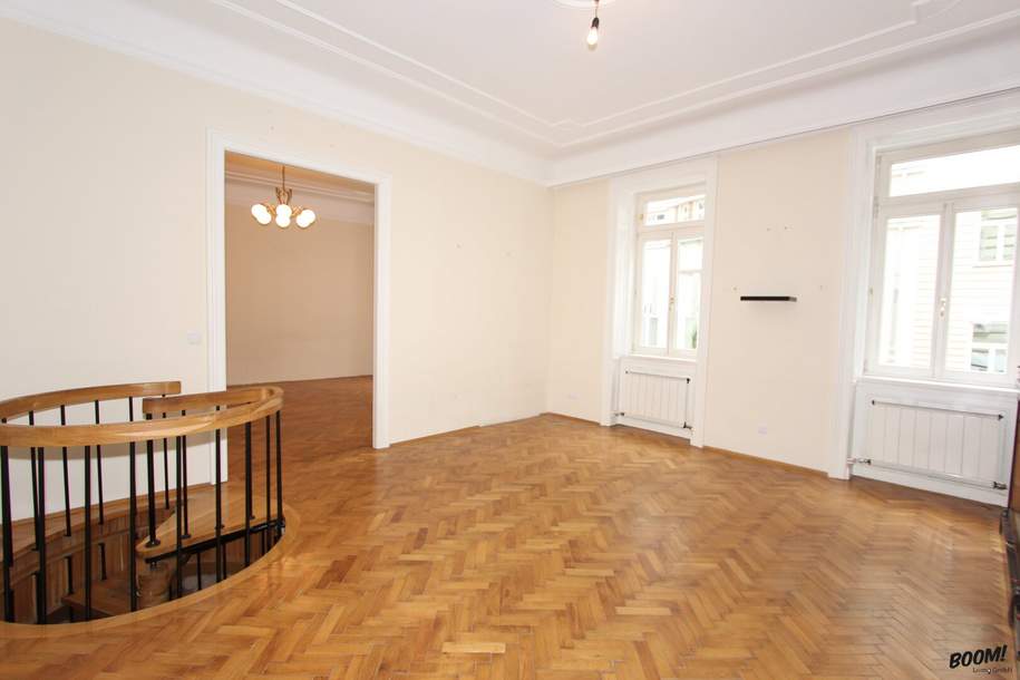 3-Zimmer Wohnung mit 105 m2 Wohnfläche und 80 m2 Hobbyraum im beliebten vierten Bezirk, Wohnung-kauf, 599.000,€, 1040 Wien 4., Wieden