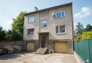 2 Wohnungen, Geschäftsfläche, 4 Dachbodenräume und 2 Garagen