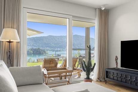 Neuwertige Gartenwohnung mit faszinierendem Seeblick, Wohnung-kauf, 1.295.000,€, 9210 Klagenfurt Land