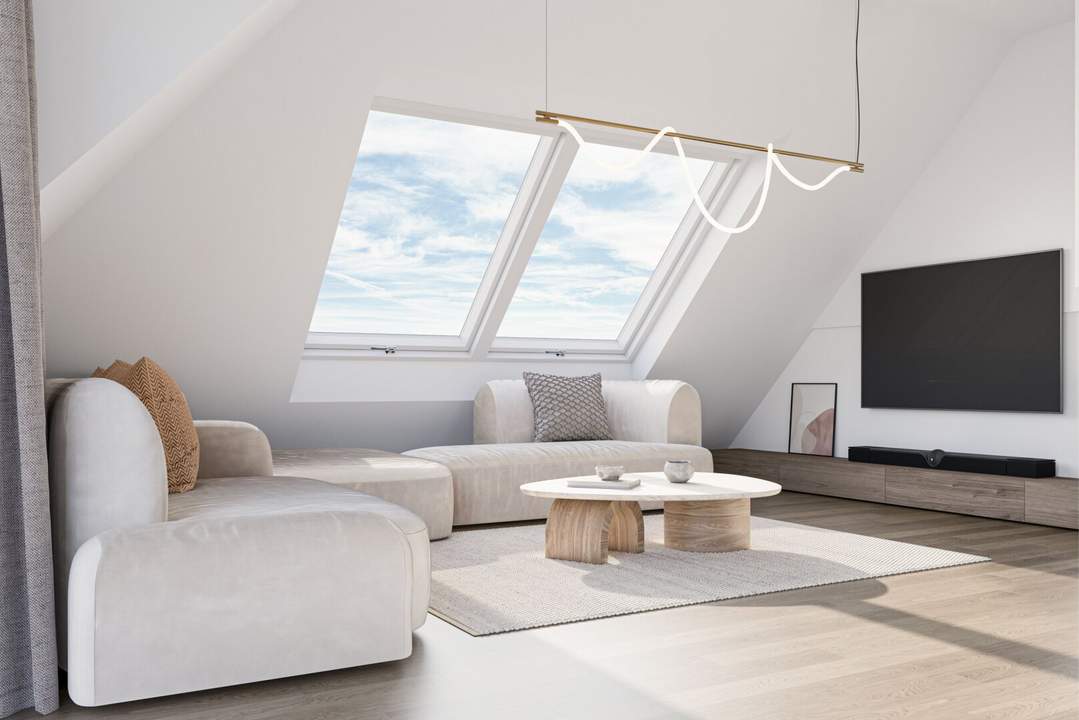 Hier wohnt die Sonne – 2 Zimmer Dachgeschoss mit Charme
