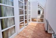 TOPLAGE, BÖRSE-NÄHE, klimatisierte 157 m2 Maisonette mit 18 m2 Terrasse, 4 Zimmer, Küche, Wintergarten, 2 Bäder, Zelinkagasse