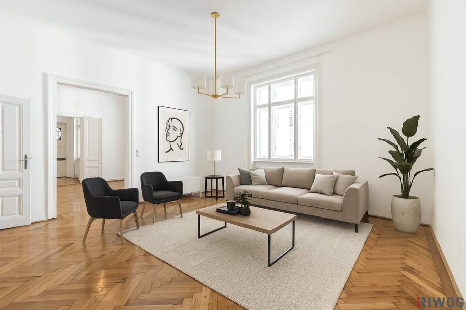 Klassische Stilaltbauwohnung mit Charme und Eleganz | Komplette Innenhoflage | 3. Etage | Nähe Donaukanal, Hundertwasserhaus, 1. Bezirk, Prater, Wohnung-kauf, 890.000,€, 1030 Wien 3., Landstraße