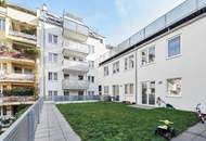 Große Terrasse im Innenhof, schön aufgeteilte 2-Zimmer Neubauwohnung