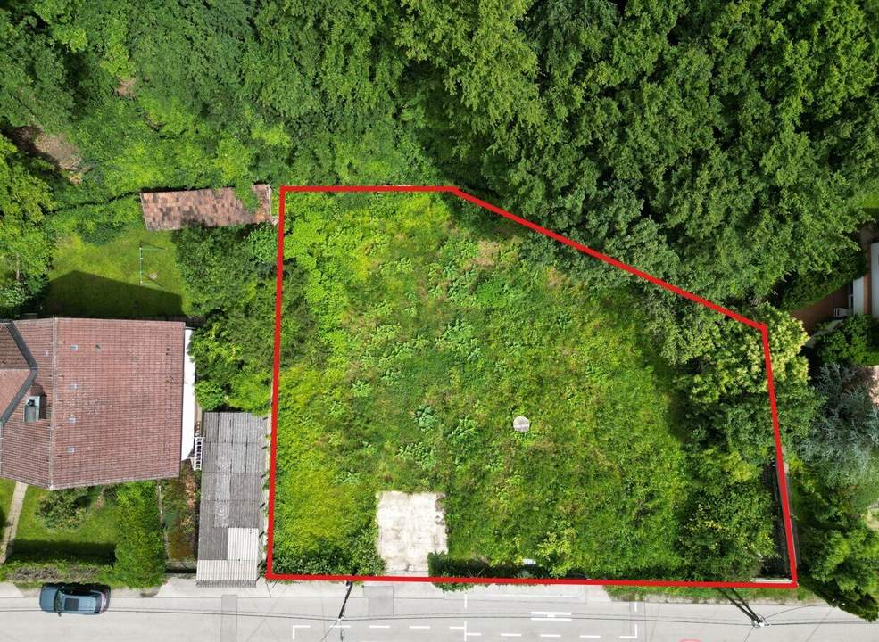Villenbaugrund (aufgeschlossen!) mit 962 m² in Weidlinger Ruhelage