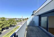 Penthouse mit Donaublick und 360 Grad Dachterrasse - direkt an der Alten Dona
