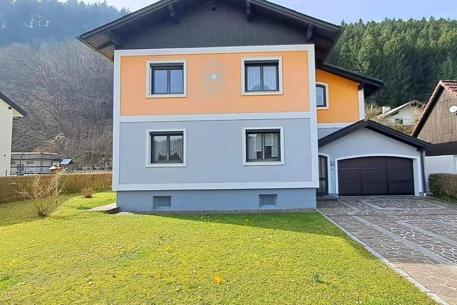 Ein-/Zweifamilienhaus mit Donaublick, Terrasse u. Garten, eigene Bootanlegestelle gegenüber, Haus-kauf, 3323 Amstetten