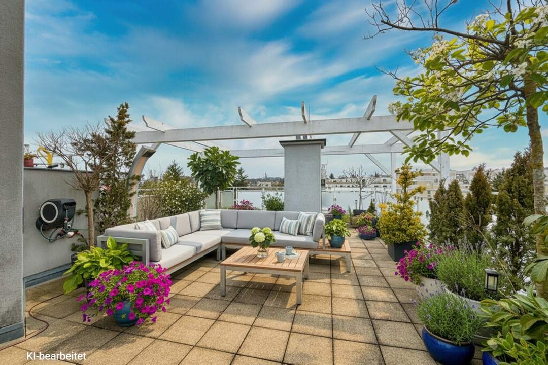Über den Dächern von Hietzing: Traumhafte Terrassen-Penthousewohnung mit Lift-Direktfahrt &amp; Garagenplatz