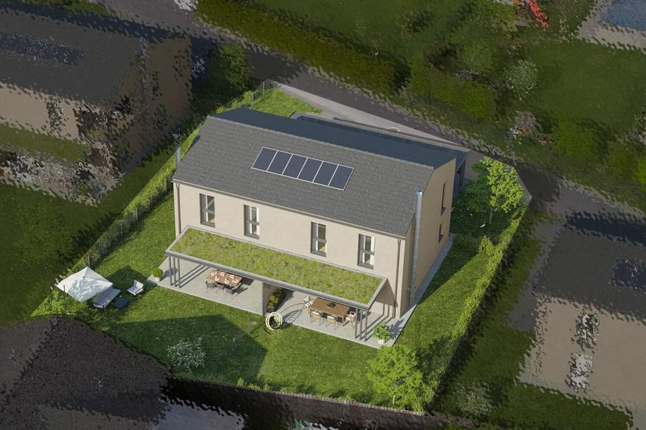 Schlüsselfertige Neubau- Doppelhaushälfte in sehr guter Lage mit Terrasse und Eigengarten sowie zwei eigene Carports, Haus-kauf, 352.000,€, 8480 Südoststeiermark