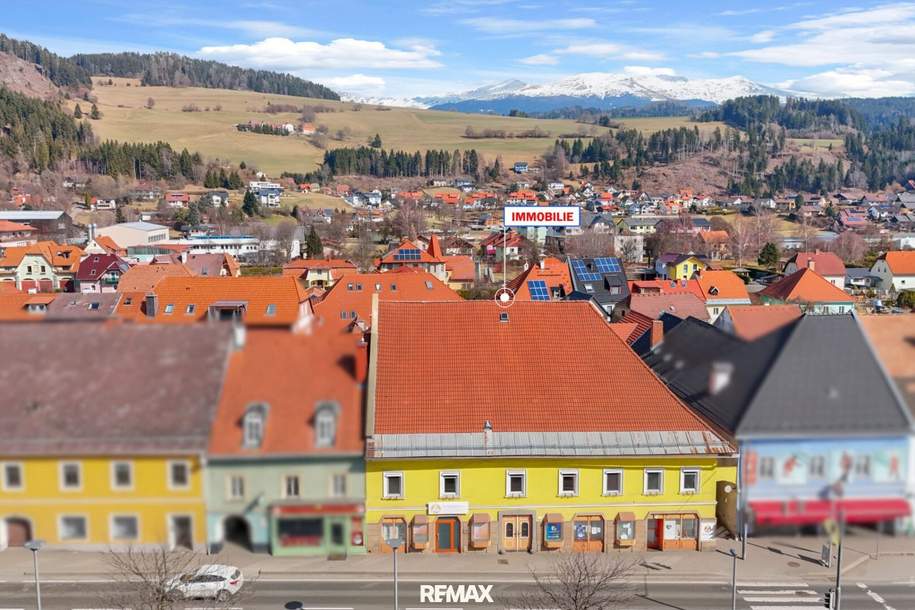 Wohn-/Geschäftshaus am Hauptplatz von Neumarkt in der Steiermark, Gewerbeobjekt-kauf, 575.000,€, 8820 Murau