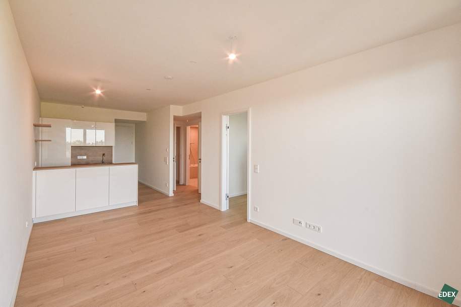 ERSTBEZUG: Traumhafte 2-Zimmer Wohnung mit großem Balkon und Fernblick | GRÜNBLICK |, Wohnung-miete, 1.949,00,€, 1020 Wien 2., Leopoldstadt