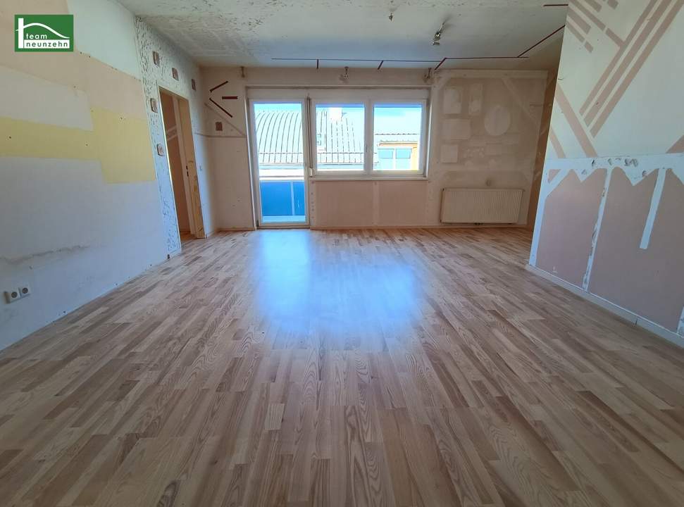 Geförderte 3-Zimmer-Wohnung mit großem Balkon! Unbefristet! Mietfreistellung gegen Selbstsanierung!