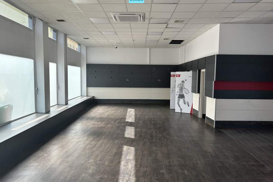 Geschäftslokal (260m²) mit Lagerfläche (125 m² im UG) - ab sofort - ohne Ablöse!!, Gewerbeobjekt-miete, 5.755,00,€, 1210 Wien 21., Floridsdorf