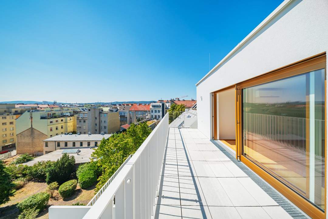 THE TEMPTATION - Dachgeschoss-Maisonette mit 2 Terrassen + Balkon | 33 m² Freifläche, 4 Zimmer