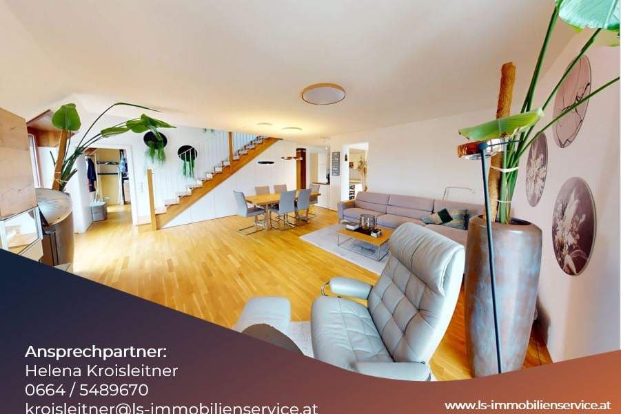 Prestige Objekt: Großzügige und Moderne Maisonette Wohnung inmitten von Hartberg mit Lift und Dachterrasse, Wohnung-kauf, 429.000,€, 8230 Hartberg-Fürstenfeld