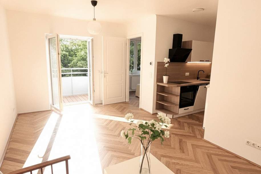 EIN RÜCKZUGSORT MITTEN IN DER STADT - RUHELAGE IN EINEN IDYLLISCHEN INNENHOF MIT ALTEM BAUMBESTAND, Wohnung-kauf, 365.000,€, 1060 Wien 6., Mariahilf