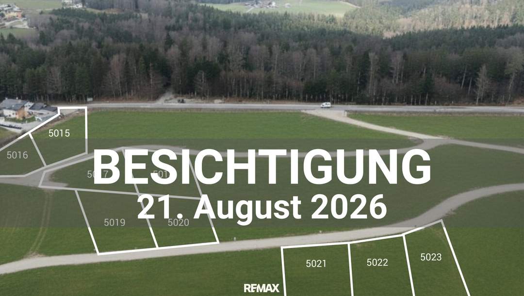 Attraktives Baugrundstück in sonniger Lage – voll aufgeschlossen