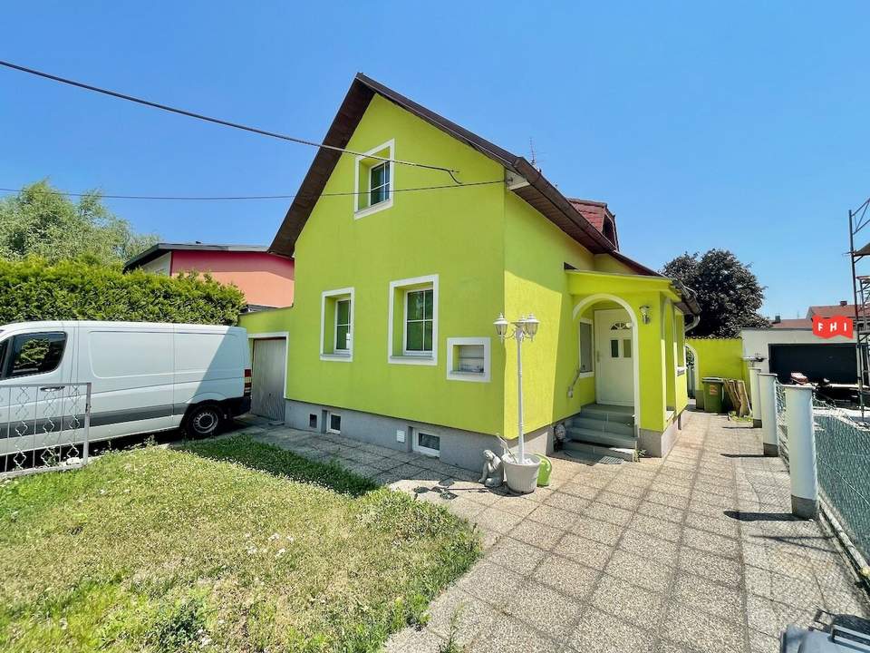 Erweiterbares 68m² Einfamilienhaus mit Garage, Pool &amp; Gartenhaus