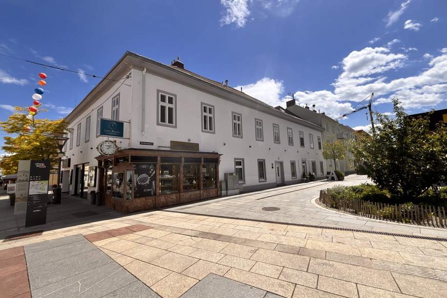 Für Pendler, Studenten, Citylover! 2-Zimmer-Wohnung in historischen Mauern | Vollausgestattete Küche | Innenhof-Terrasse | 3 Meter Raumhöhe | Großer Einlagerungsbereich | Bezugsfertig, Wohnung-miete, 849,90,€, 2700 Wiener Neustadt(Stadt)