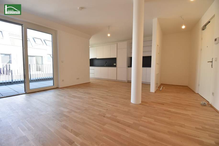 Über den Wolken .... Erstbezug im DG mit Terrasse und Küche in Bestlage unweit der U1 - Kagraner Platz - sofort beziehbar. - WOHNTRAUM, Wohnung-kauf, 479.001,€, 1220 Wien 22., Donaustadt