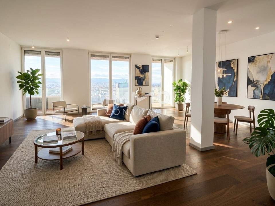 Urbaner Luxus über Wien – exklusive Wohnung mit Rooftop-Pool und wunderschönem Weitblick - 3 Zimmer! Erstbezug!