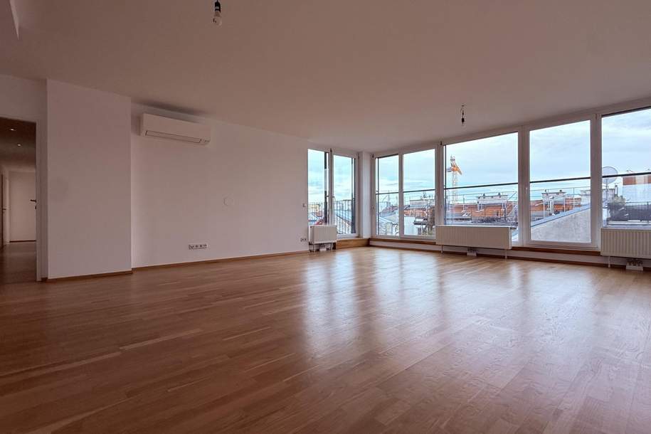 PENTHOUSE: klimatisierte 5-Zimmer-Wohnung mit riesiger Dachterrasse und 360° Rundumblick!!, Wohnung-miete, 3.499,00,€, 1050 Wien 5., Margareten