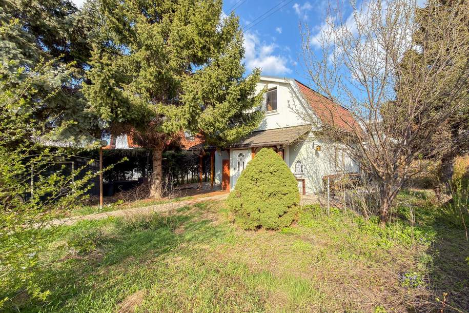 Charmantes Kleingartenhaus auf Eigengrund – Ganzjähriges Wohnen in ruhiger Grünlage in Wien 21, Haus-kauf, 400.000,€, 1210 Wien 22., Donaustadt