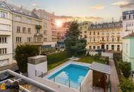 Exklusives Wohnjuwel – Stilvolle 3-Zimmer-Wohnung mit Loggia, Balkon, Pool &amp; Garagenstellplatz in Döbling